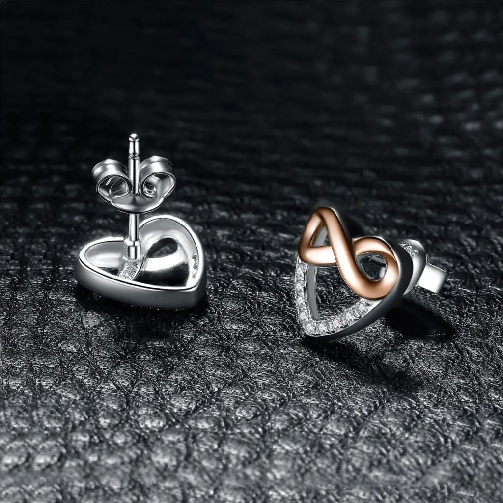 Женские серьги гвоздики JewelryPalace Infinity из стерлингового серебра 925 пробы с