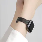 Женские сетчатые ленты для наручных часов iWatch, 6 SE полоса 40 мм 44 мм тонкий металлический браслет из нержавеющей стали, ремешок для Apple Watch, версии 54321 38 мм 42 мм