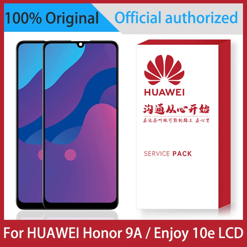 

Original 6.3'' Display For Huawei Honor 9A MOA-LX9N / For Enjoy 10E LCD Touch Screen Digitizer Assembly Replacement With Frame