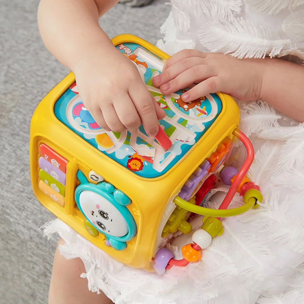 

Multifunctional Musical Toys Xylophone Toddler Baby Box Music Piano Activity Cube Geometric Blocks Sorting Educational Toys