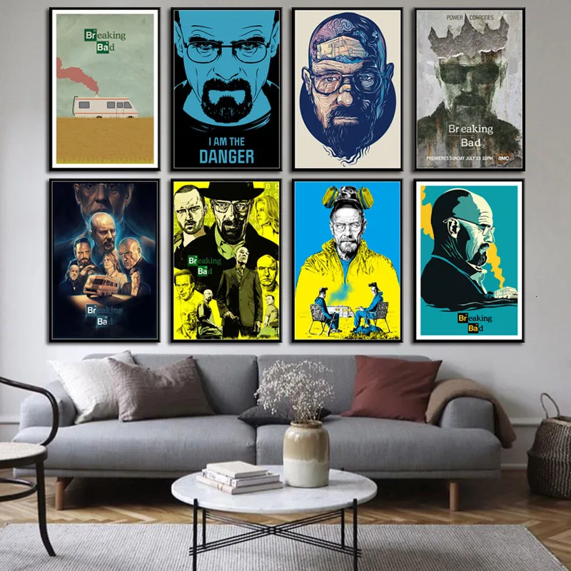 

Breaking Bad Classic TV Series Shows Poster And Prints Canvas Painting Pictures On The Wall Classic Decorative Home Decor