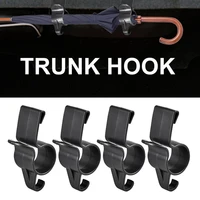 4pcsset umbrella holder car rear trunk mounting bracket towel hook for umbrella hanging hook automobile trunk organizer