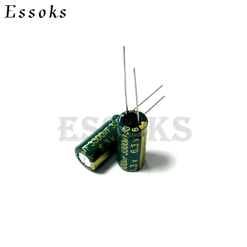 10 шт. электролитический конденсатор 6.3V3300UF 6 3 V 3300 мкФ 10x20 мм высокочастотные