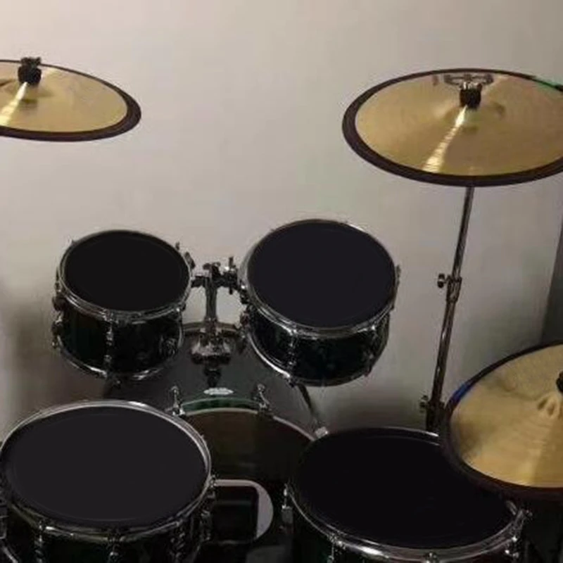 

9Pcs Drum Practice Pads Drum Mute Pak Volume Reduction Without Drastically Altering Drums' Feel