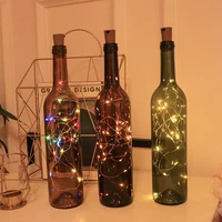 1m 2m 3m copper wire led string lights christmas decorations for home garland bottle stopper for glass craft new year decoration