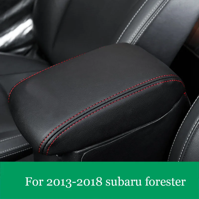 Lsrtw2017 волокна Кожаный чехол для автомобиля с подлокотником для subaru forester outback 2013 - Название цвета: for forester