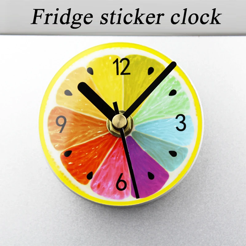 New Fruit Fridge magnet Wall Clock Lime Modern Kitchen Watch Home Decor Art Timepieces Desk bell | Дом и сад