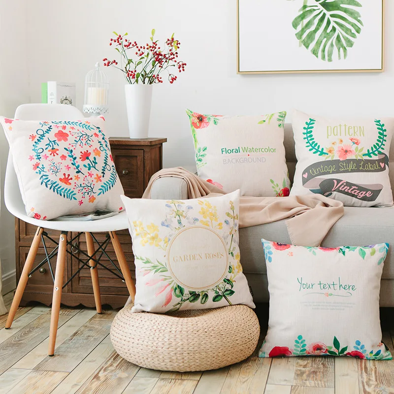 Европейский стиль толстый хлопок и лен обнимает наволочка машина диван подушка