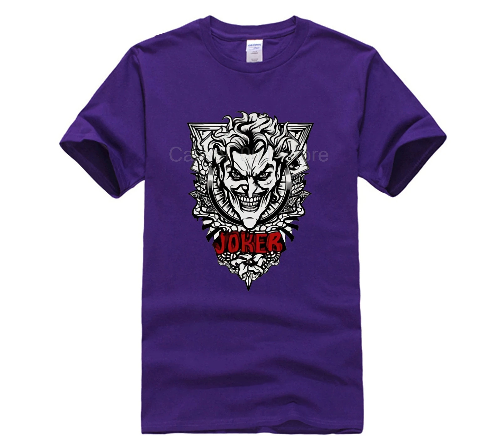

100% Cotton short sleeve mens tshirt Trendy Creative Graphic men joker fashion summer T shirt men