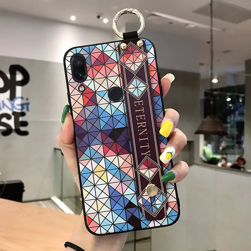 HK3-20WDLingGeSmall SoCouple ремешок чехол для телефона Redmi Note 8 Pro 5 5A 6 7Pro 4X K20 Pro Чехол для Xiaomi 8 9 CC9 A3 9 Lite чехол для телефона из ТПУ с принтом держатель чехол - Цвет: HK3-20WDLingGeSmall