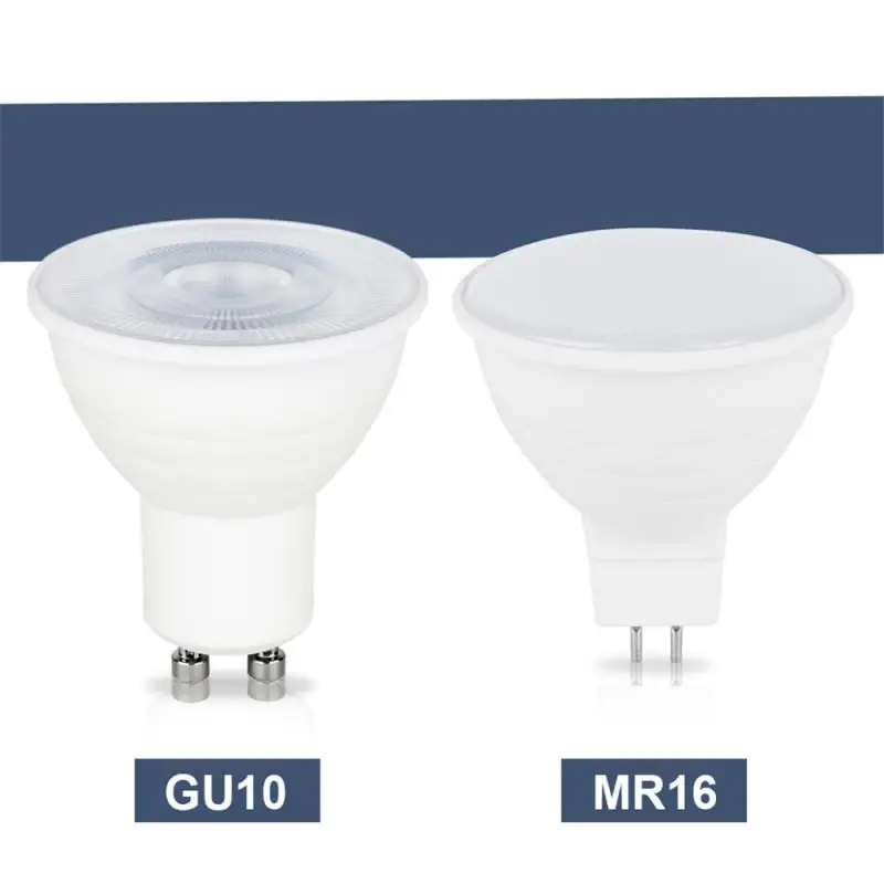 

1PC HOT LED Spot Lamp Bulb GU10 MR16 LED Spotlight 220V 5/7W Plastic Package Aluminum Lamp Cup 2835 SMD LED Bulb Energy Saving