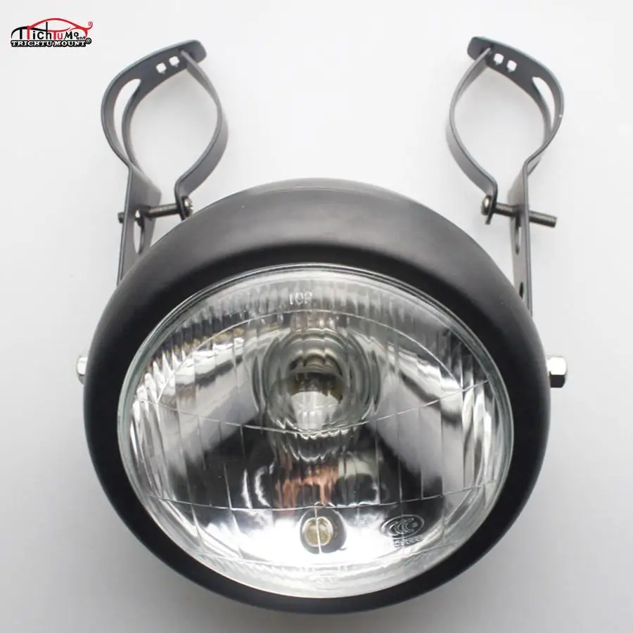 Motorcycle 35W Front Headlight Head Lamp Metal Bracket Kits For CG125 GN125 Harley Cafe Racer Honda Universal |