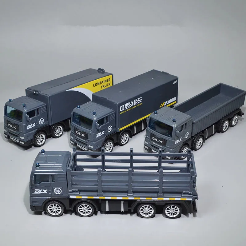 Модель грузовика-контейнера из высококачественного симуляционного пластика, масштаб 1:55, игрушка-миксер с функцией скольжения, бесплатная доставка.