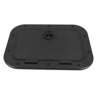 marine deck plate access cover pull out inspection hatch with latch for boat kayak canoe 14 96 x 11 02 inch 380 x 280mm blac