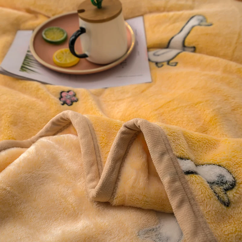 

Cartoon Blankets Mantas Cama Decke Deken Koc for Nap Beds Sofa Para Bebe Coperta Divano Throw Flannel Fluffy All Season Winter