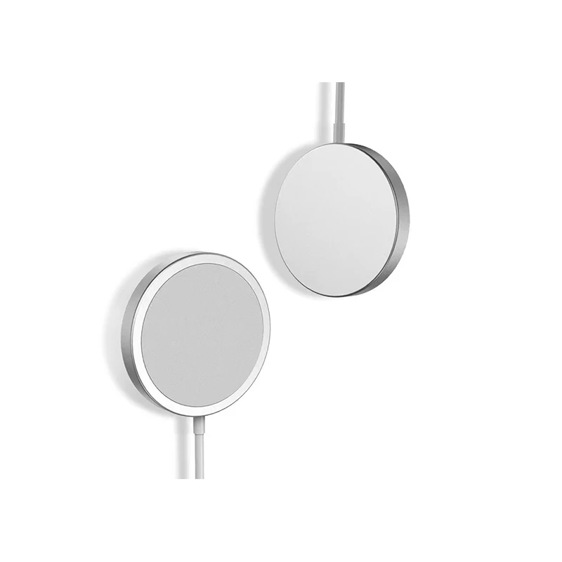 

Magnetic Wireless Charger with USB-C Integrated Cable Portable for Mobile Phone 12 Pro Max 15W Qi Magsafing Fast Charging Pad