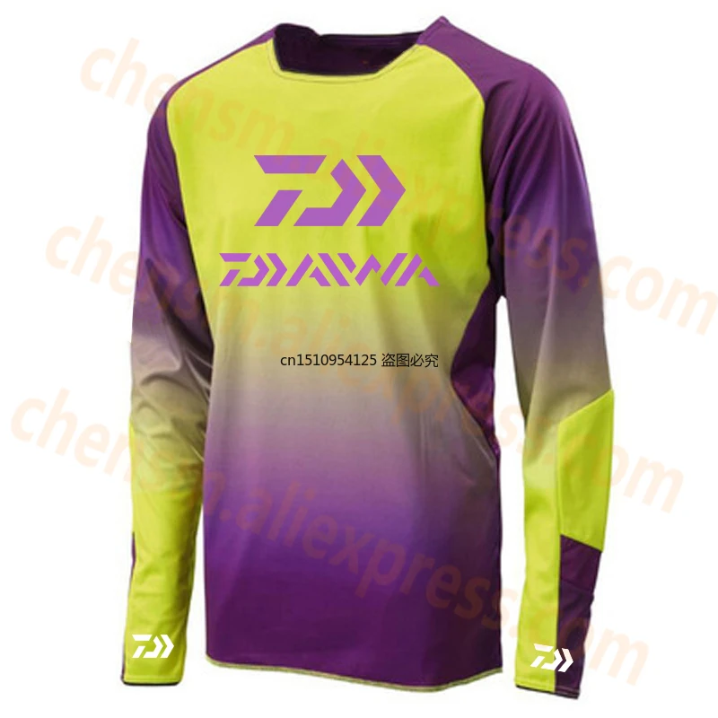 

2021 DAIWA Men Fishing Clothing Ultrathin Sunscreen Long Sleeve Anti-uv Breathable Coat Summer Fishing Shirt Size XS-5XL Jacket