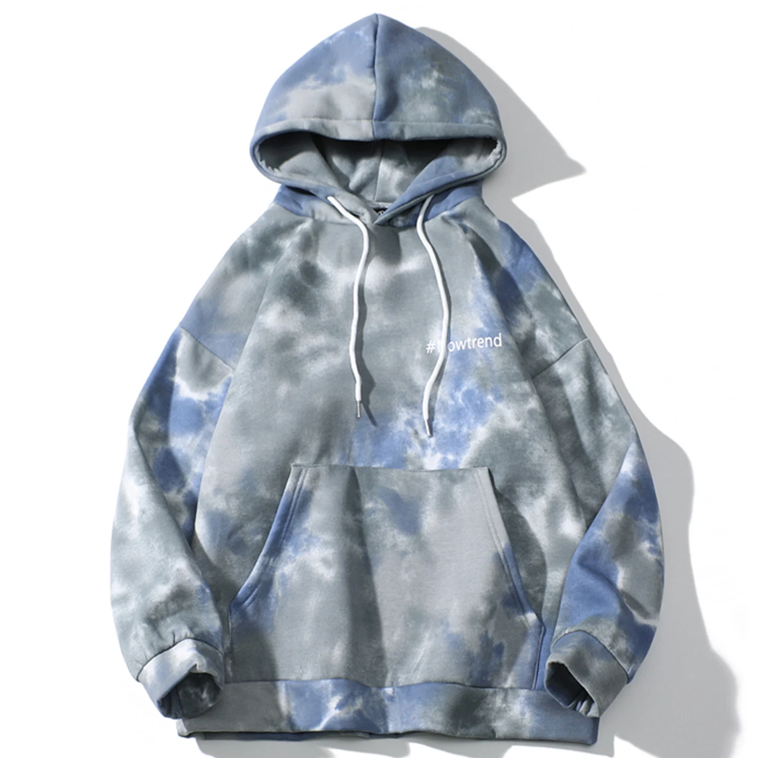 Aelfric Eden Tie Dying Толстые мужские толстовки с капюшоном 2019 зима Harajuku Повседневный