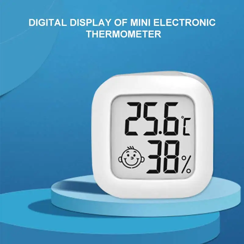 Мини ЖК дисплей цифровым термометром и гигрометром декоративные часы для