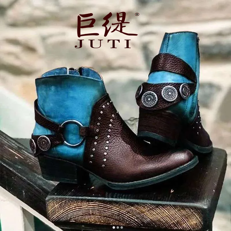 

boots 35-43 large women's leather boots 2020 autumn and winter