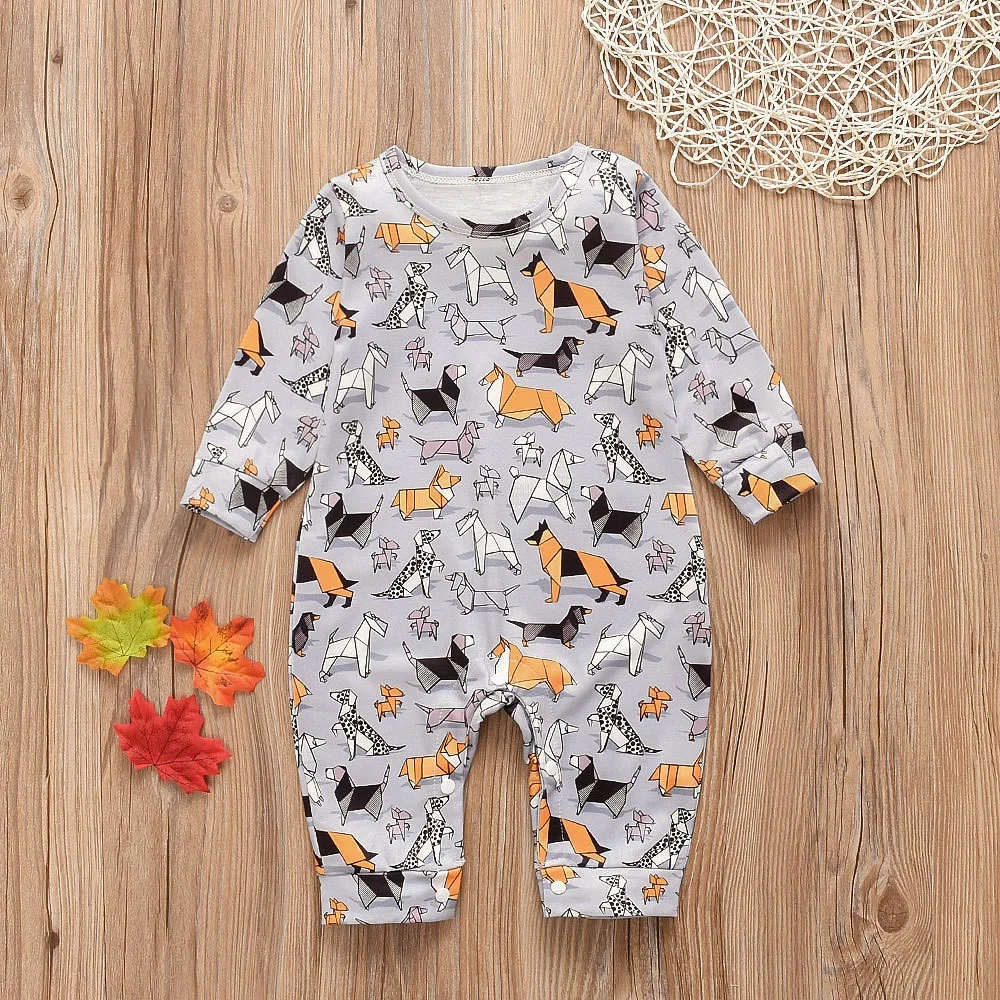 Новинка Одежда для новорожденных Комбинезон мальчиков и девочек Милый мягкий