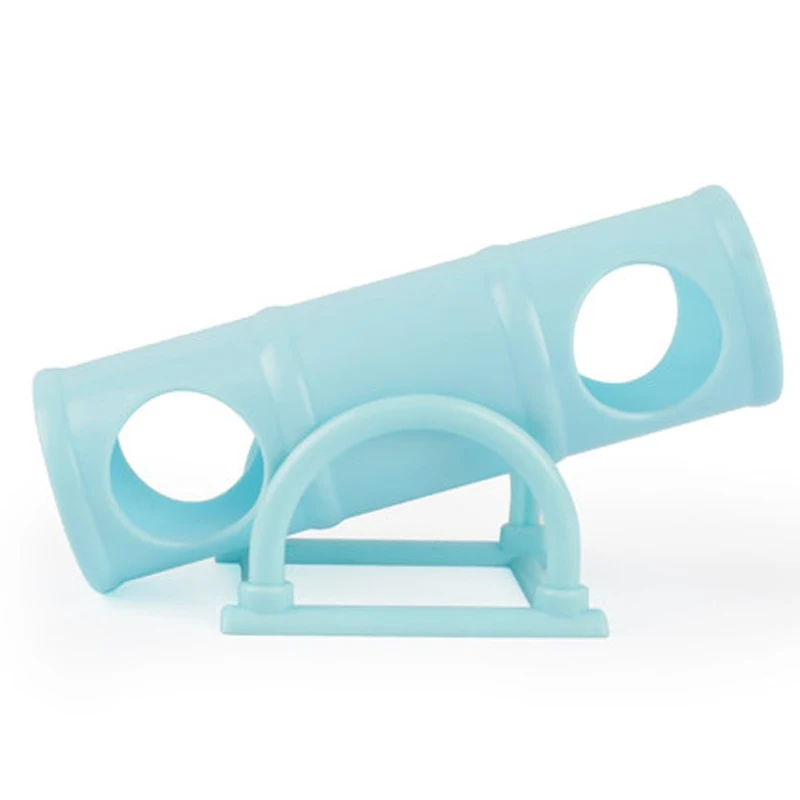 1 шт. Пластик маленький питомец игрушка качели ствола трубы интерактивную