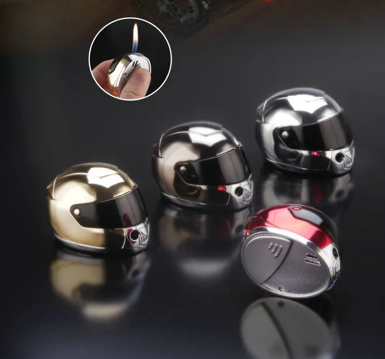 Творческий Туалет пистолет мотоциклетный шлем стиль надувные зажигалка брелок