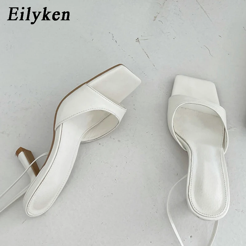 Eilyken/Коллекция 2021 года Женские босоножки Модные брендовые римские сандалии с