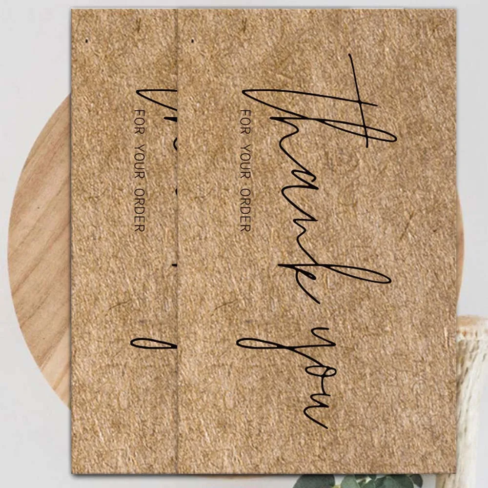 

30 Natural Kraft Paper Cards Thank You For Your Order Card For Small Shop Gift Decoration Card For Small Business
