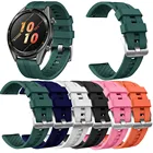 Ремешок силиконовый для наручных часов Huawei Watch Gt Active, модный кожаный браслет для Honor Magic 46 мм