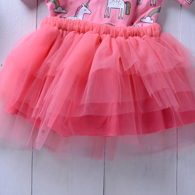 Комплект летней одежды из 2 предметов для маленьких девочек Милая футболка Топы +