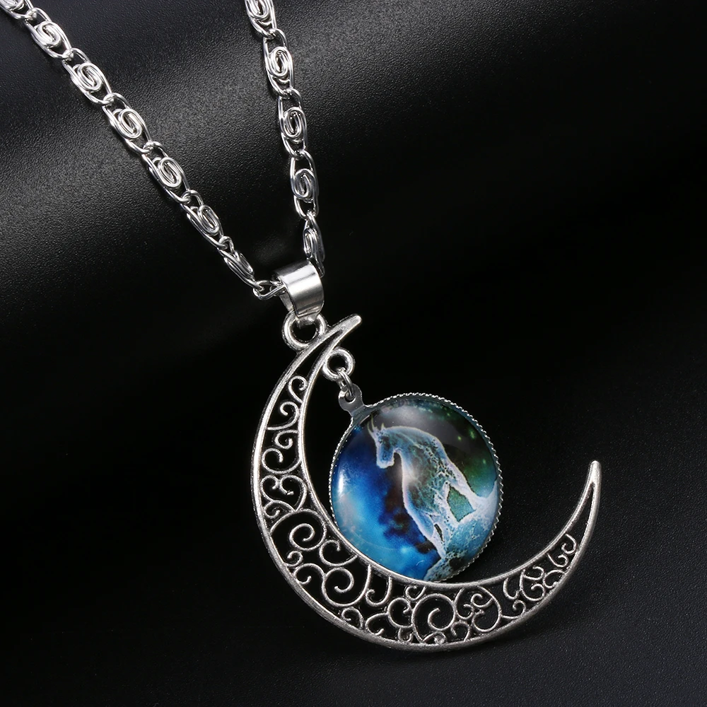 12 знаков зодиака полумесяц ожерелье модные украшения для женщин Созвездие Овен