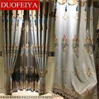 luxury modern curtains for living room high end european curtains luxury villa balcony bedroom shading embroidered curtains