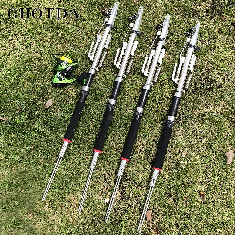 Складной автоматический двойной пружинный угловой кронштейн GHOTDA для рыболовных