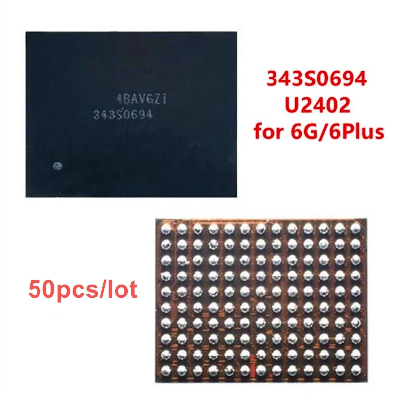 AliSunny 50 шт. U2402 0694 контроллер экрана ic Reball для iPhone 6 и 6Plus 6G черный Meson Touch 343S0694 чипа -