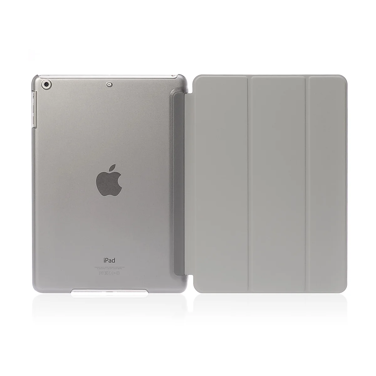 Серый Умный кожаный чехол-подставка для планшета Apple Ipad Air 9,7 дюймов PU Wake для I Pad 5 Air1 Sleepcover Ipadstand кожаный чехол - Цвет: Серый