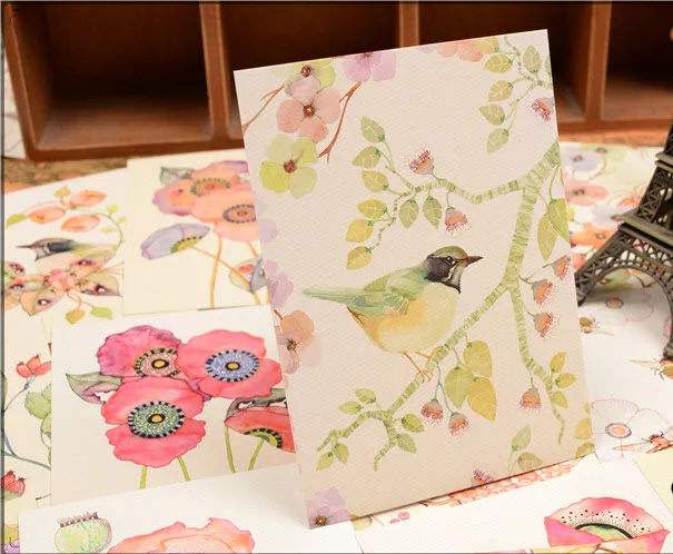 Интегрированный Западный и Восточный Коллен Паркер цветок птица 22 шт. Нежный