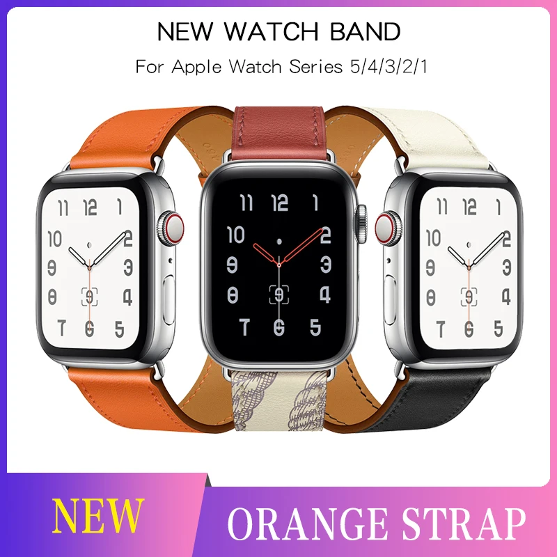 2020 Новый Noir праздничный кожи один тур Rallye ремешок для наручных часов Apple Watch 5/4/3