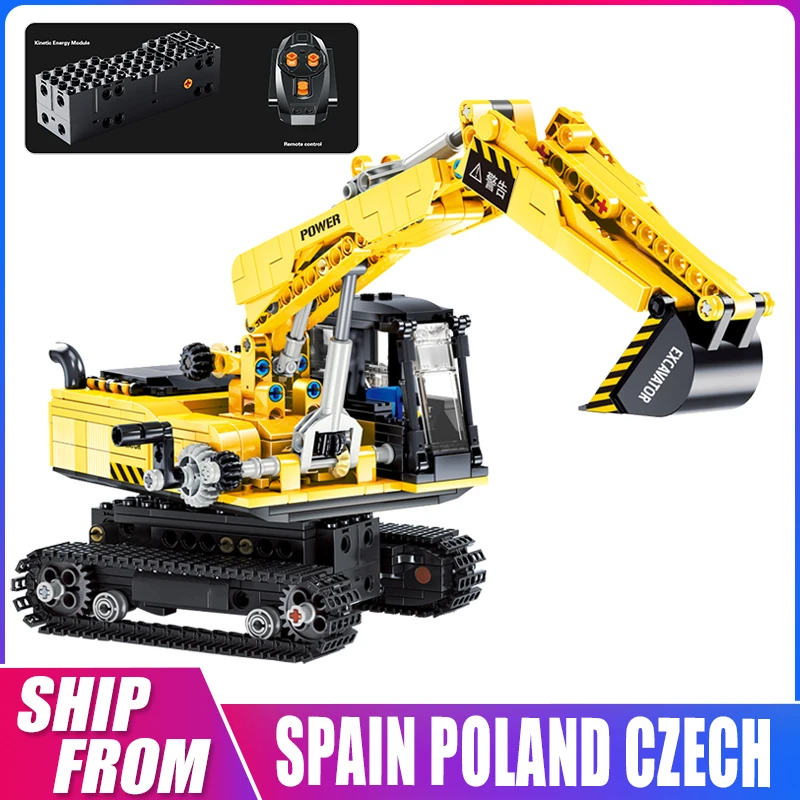 

X.Q TOYS 20007 High-Tech Car Toys Compatible With 8043 RC Motorized Excavator Model Building Blocks Bricks Kids Christmas Gift