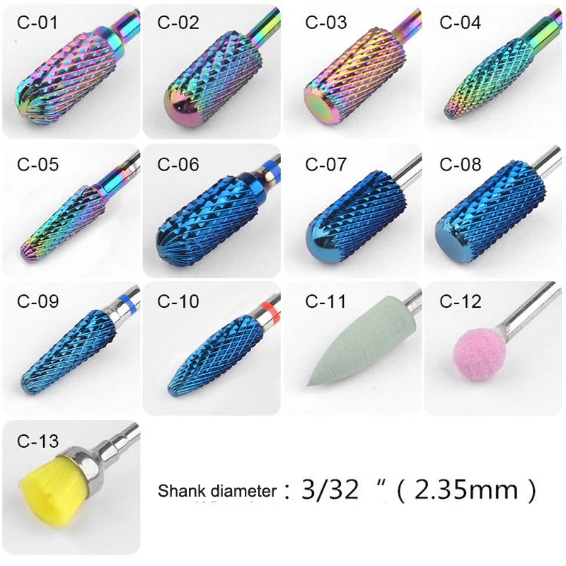 1 шт. Металлические фрезы для маникюра и педикюра|Принадлежности дизайна ногтей| |