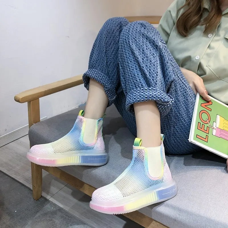 

New Boots Women Designer Brand Luxury Women Shoes 2021 Platform Boots Shoes Women Platform Shoes Sandal Cool Boots Breathable