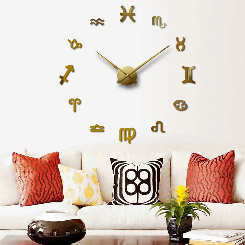 Настенные часы &quotсделай сам&quot Наклейки современный дизайн большие для гостиной