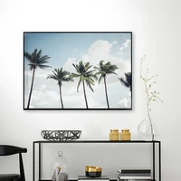 modern poster tropical leaves canvas painting nature sky art print botanical photography wall picture for living room home decor