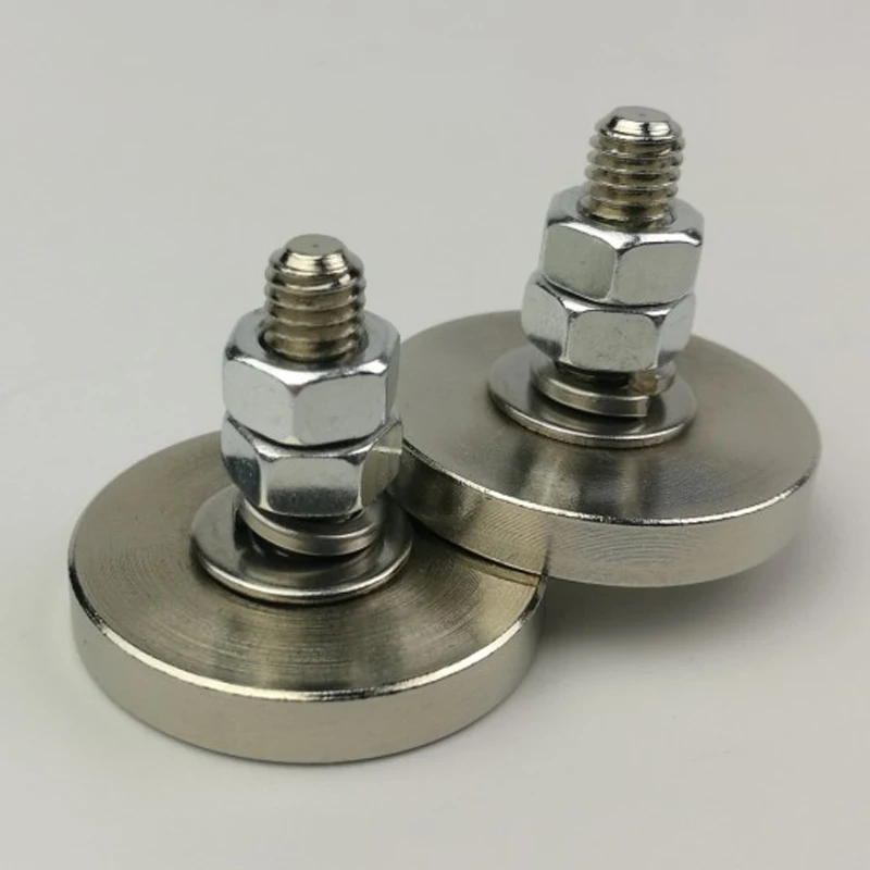 Неодимовый магнит с длинной внешней резьбой 8 шт. диаметр 30 мм магниты M6 N52 для