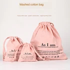 1 шт., Женская дорожная сумка из хлопка и льна, 30x33 см