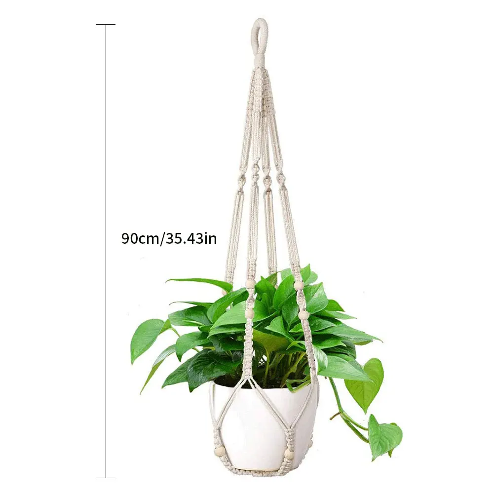 

Handmade Macrame Plant Hanger Pot Holder Pot Tray/Pot Hanger Pot Tray For Wall Decoration Countyard /Garden Pot Tray For Plant