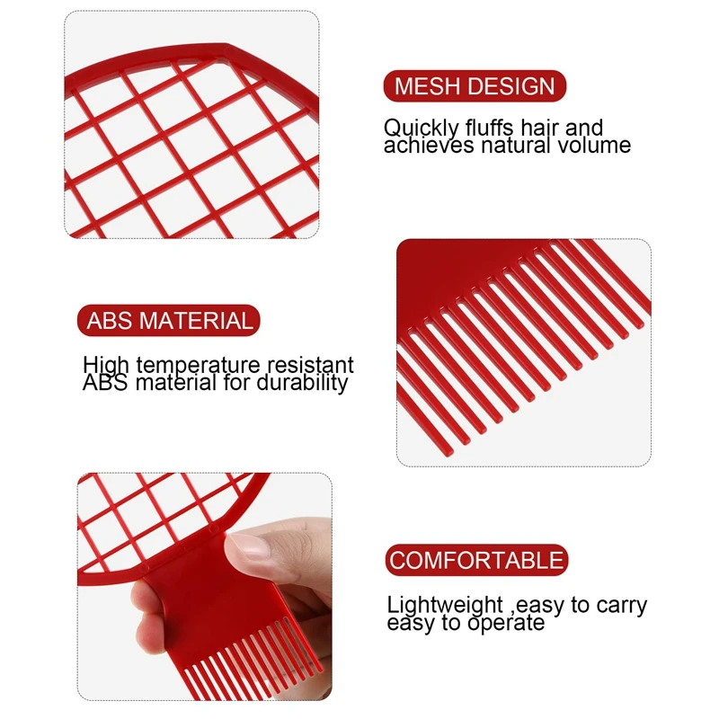 4 шт. гребень для завивки афро завивка спирали волос инструмент мужчин кудрявые