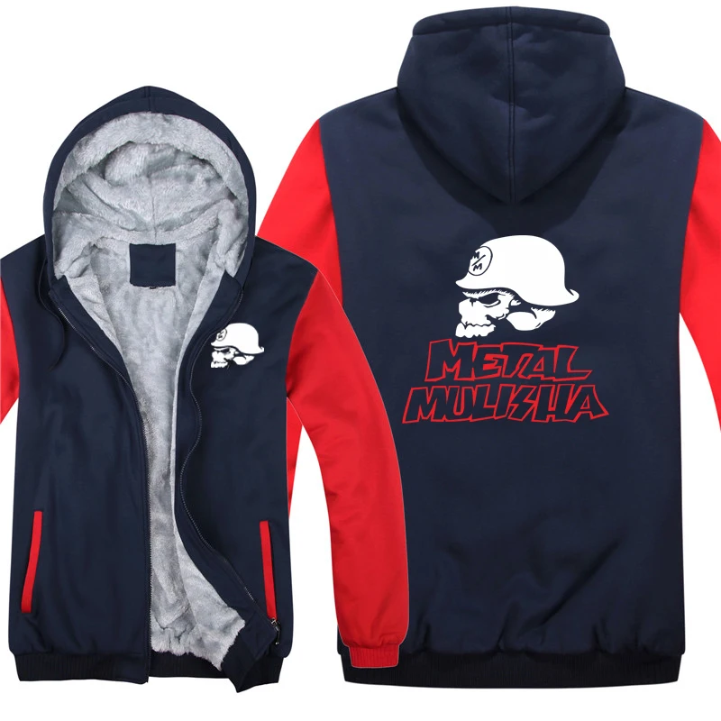Metal Mulisha толстовки модная куртка зимняя мужская шерстяная подкладка толстые
