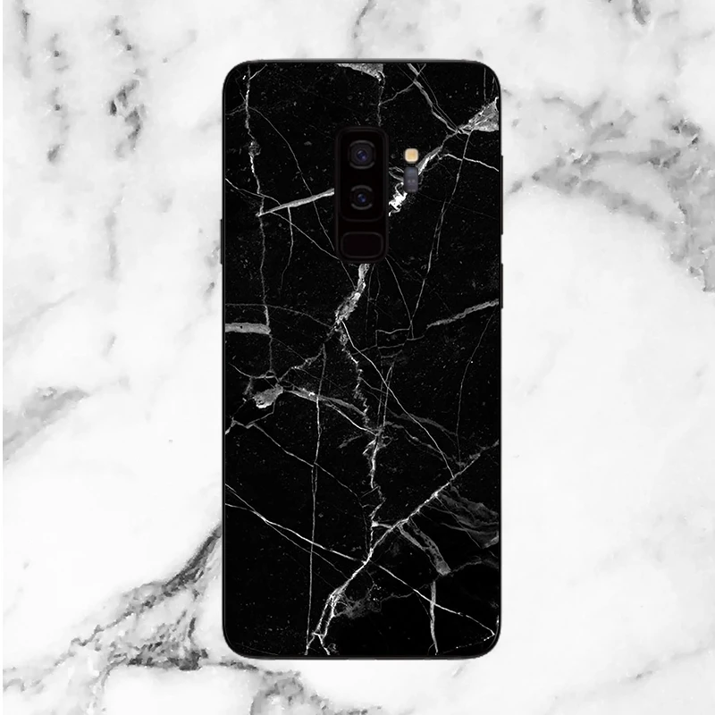 

Marble Grain Decorative Back Film For Samsung Galaxy S9 Plus Mobile Phone Protector S9+S9Plus Back Stickers With Gift