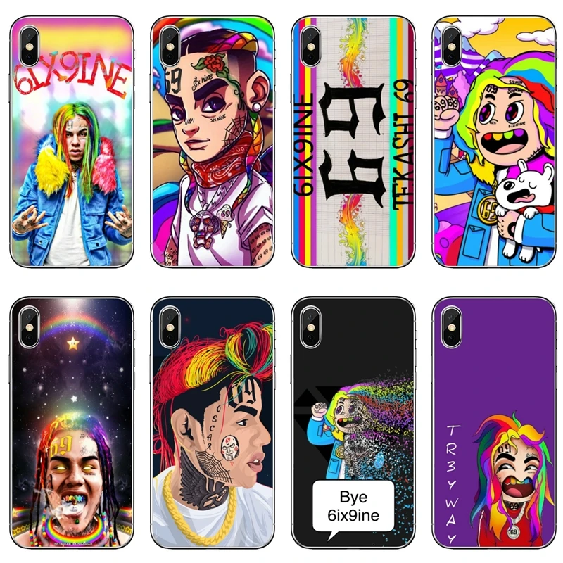 Чехол для Samsung Galaxy A10 A30 A40 A50 A60 A70 A6s A8 A9s J4 J6 Prime Plus 2018 чехол Rapper Tekashi 69 6IX9INE|Бамперы| |